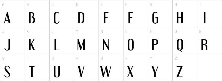 Uppercase characters