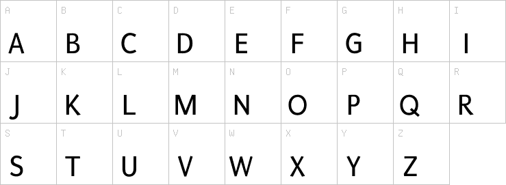 Uppercase characters