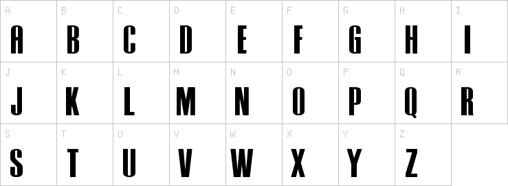 Uppercase characters