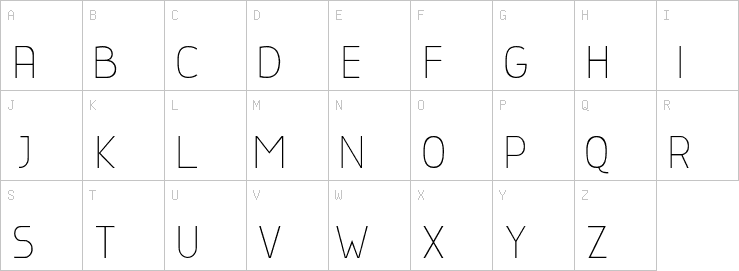 Uppercase characters