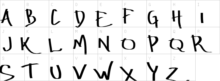 Uppercase characters