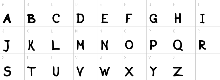 Uppercase characters