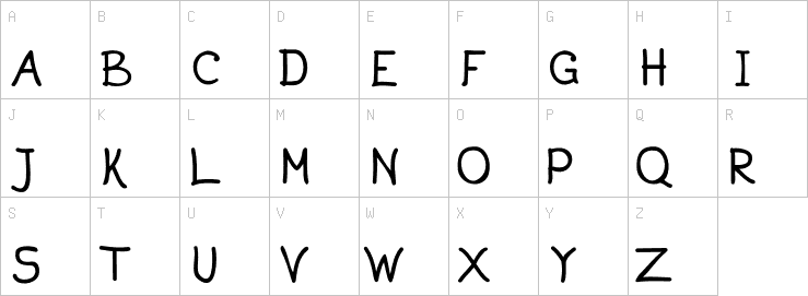Uppercase characters