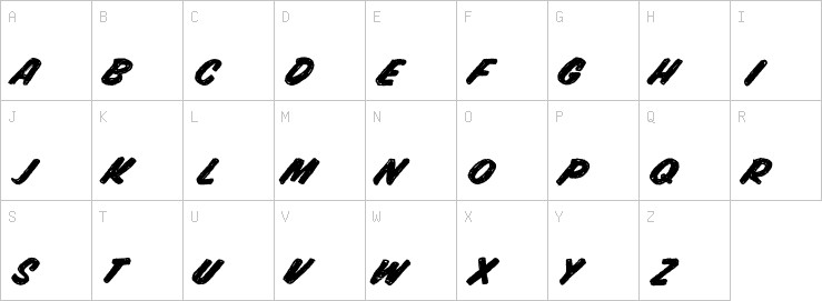 Uppercase characters