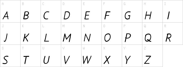 Uppercase characters