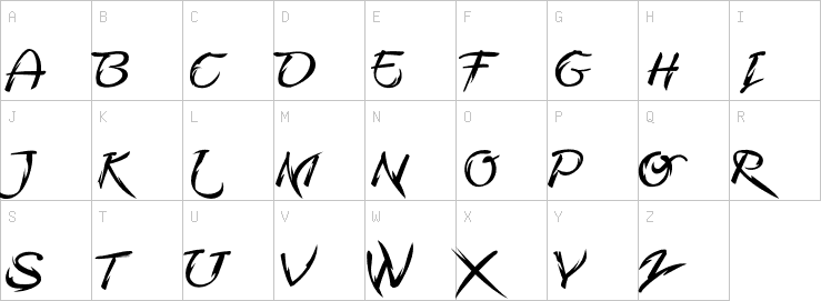 Uppercase characters