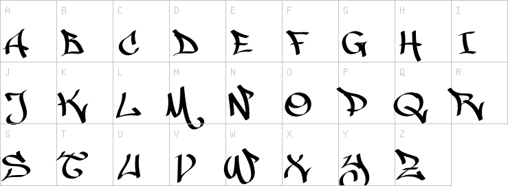 Uppercase characters
