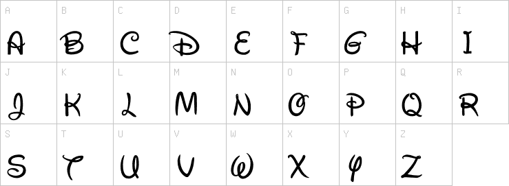 Uppercase characters