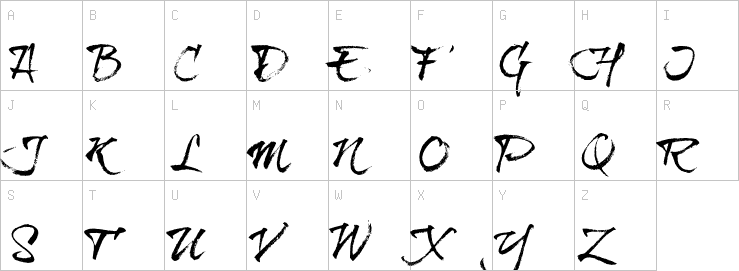 Uppercase characters