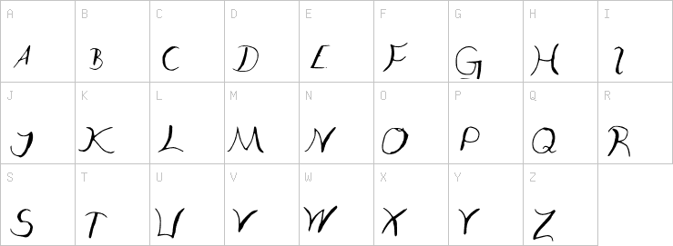 Uppercase characters