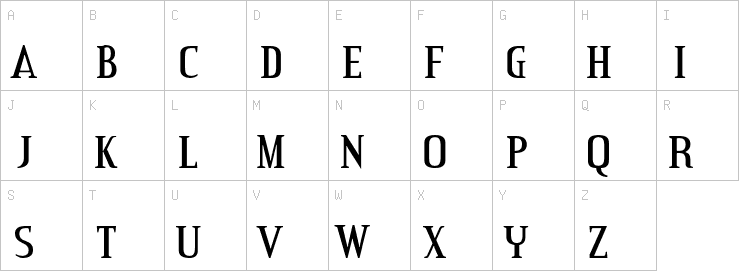 Uppercase characters