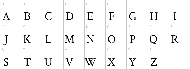 Uppercase characters