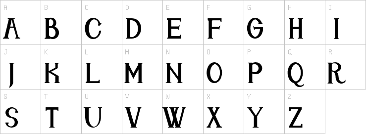 Uppercase characters