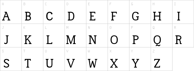Uppercase characters