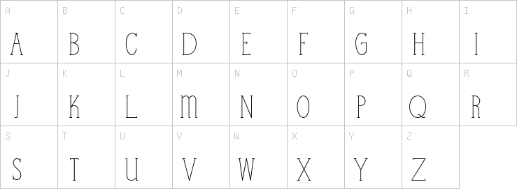 Uppercase characters