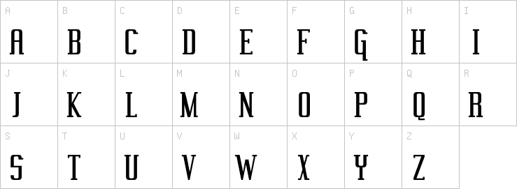 Uppercase characters