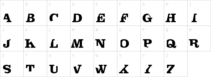 Uppercase characters