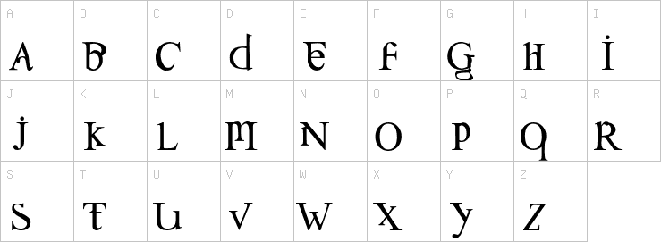 Uppercase characters