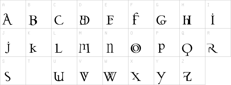 Uppercase characters