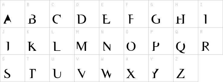 Uppercase characters