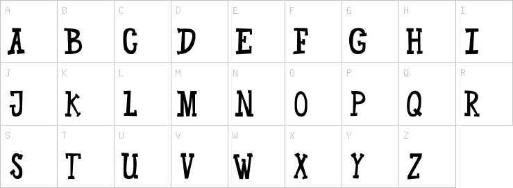 Uppercase characters