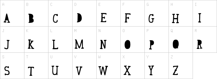 Uppercase characters
