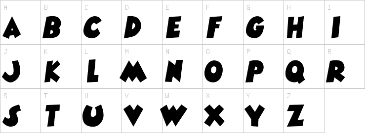 Uppercase characters