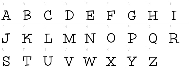Uppercase characters