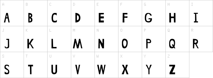 Uppercase characters