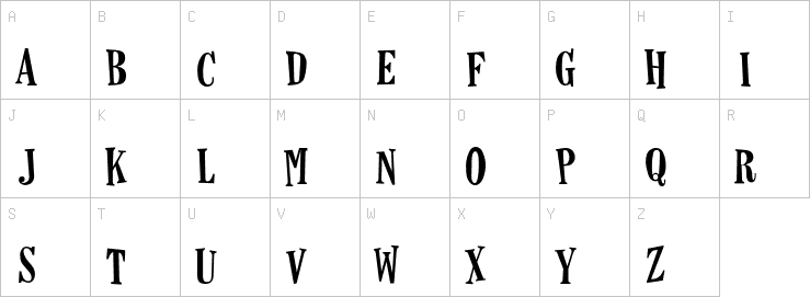 Uppercase characters