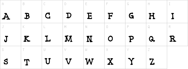Uppercase characters