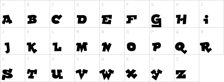 Uppercase characters