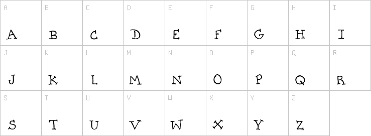Uppercase characters