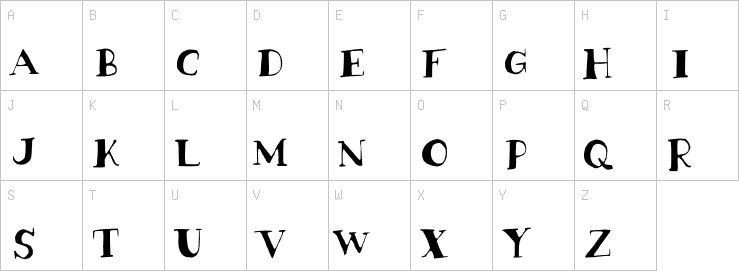 Uppercase characters