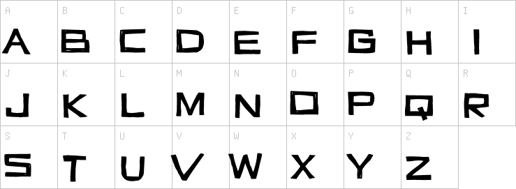 Uppercase characters