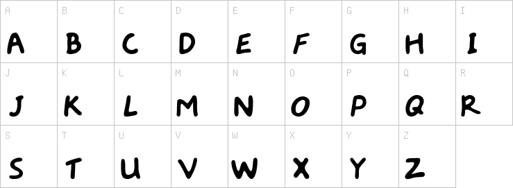Uppercase characters