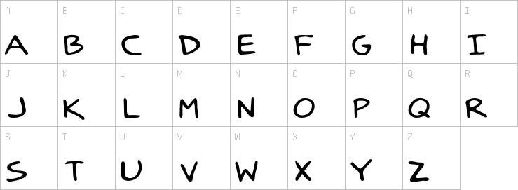Uppercase characters