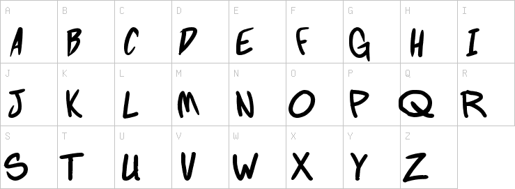 Uppercase characters