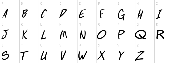 Uppercase characters