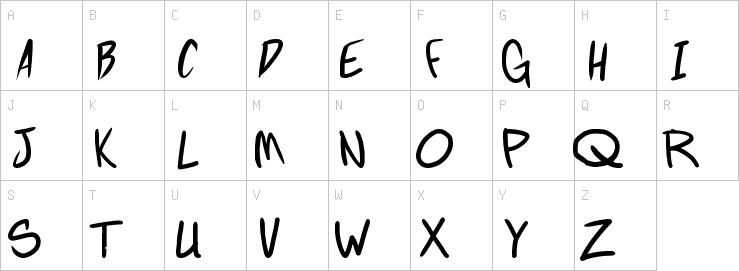 Uppercase characters