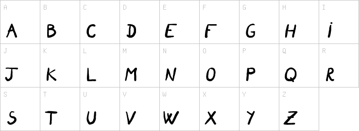 Uppercase characters