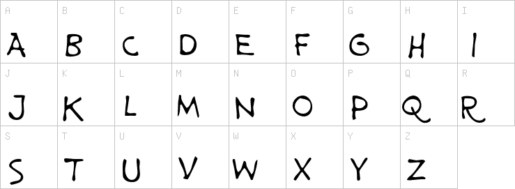 Uppercase characters