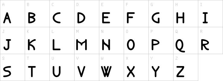 Uppercase characters