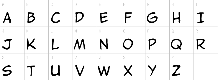 Uppercase characters