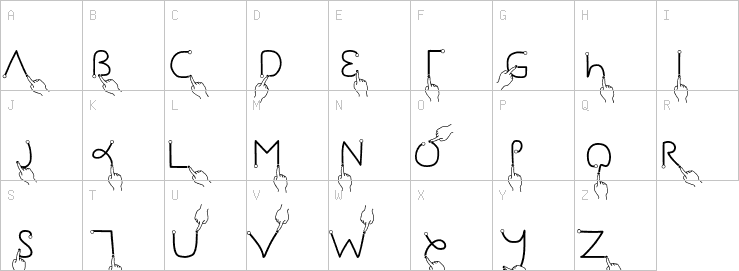Uppercase characters