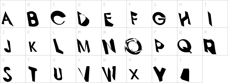 Uppercase characters