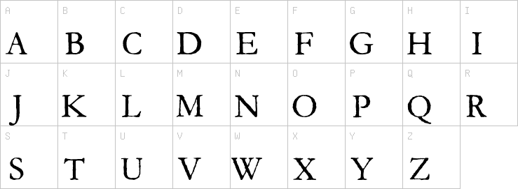 Uppercase characters