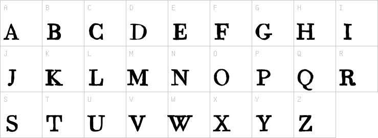 Uppercase characters
