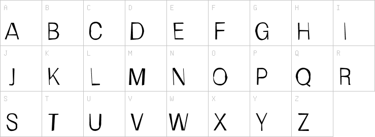 Uppercase characters