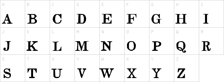 Uppercase characters